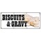 Signmission Biscuits & Gravy Banner Heavy Duty 13 Oz Vinyl with Grommets B-96 Biscuits & Gravy - alternate 1